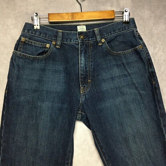 J Crew Mens Vintage Slim Straight Fit Blue Jeans size 31x30 Cotton Denim Pants